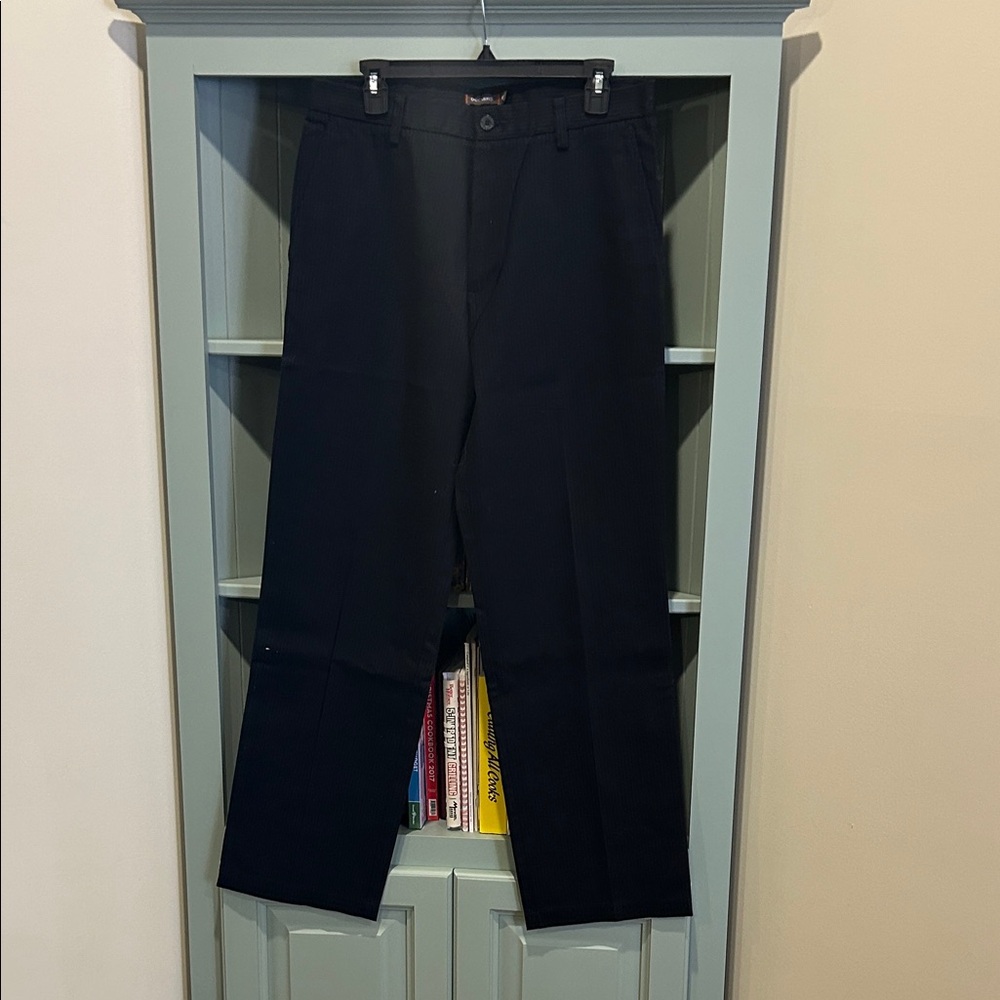 Dockers Men's Black Pants with gray pinstripes, size 32x32